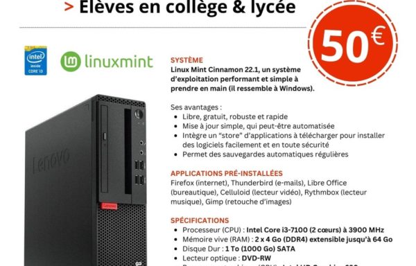 Tour  Ordinateur Fixe LENOVO