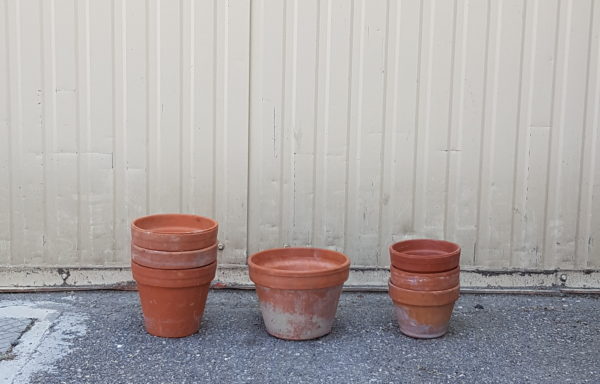 Pots de fleurs terre