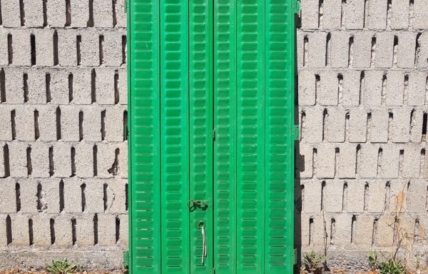 Paire de volets verte